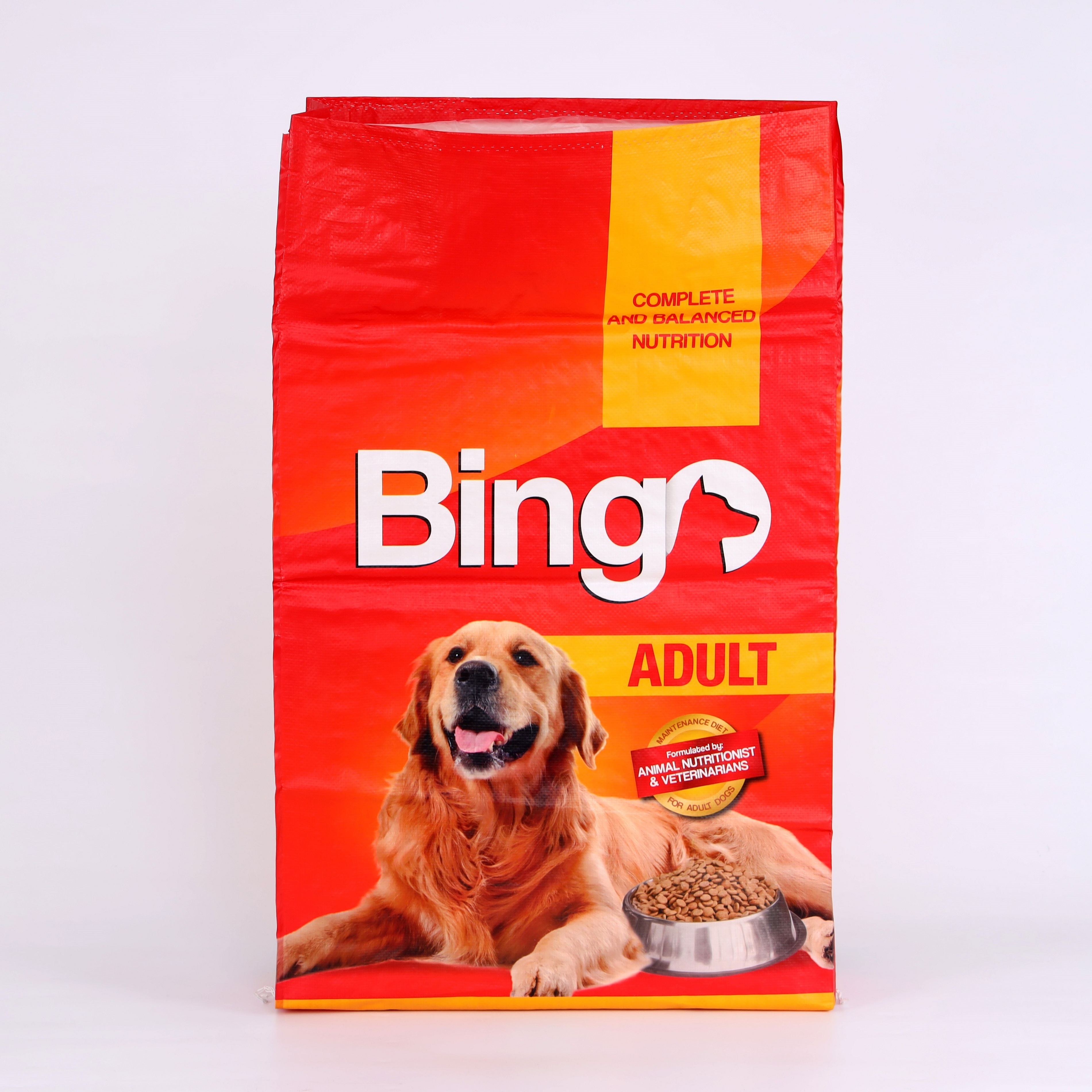 Custom color printing wholesale 25kg 50kg plastic BOPP dog food cat food pp woven Bag