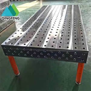 China welding table D28/D16 series 3D raw material iron and steel heavy duty fab jobs jigs clamps fixture bolt supporting pins