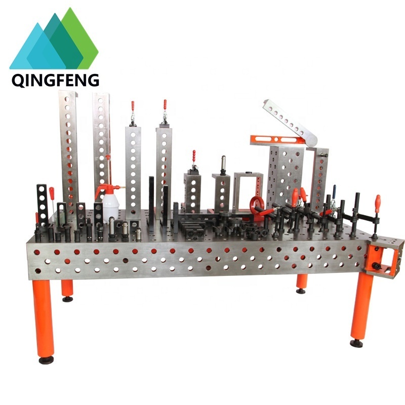 3D welding table D28 D16 size customized accessories jigs clamps stops squares box OEM machine robot measuring tool