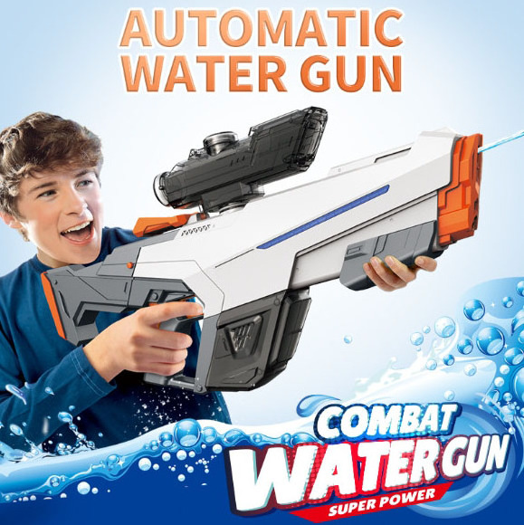 Automatic water absorption and grabbing big water gun hand & self-integrated electric water gun for children