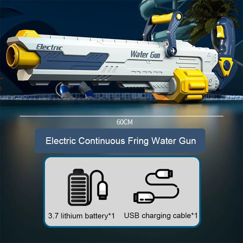 Popular outdoor fully automatic burst electric water gun with water absorption automatically high-pressure spray water gun toy