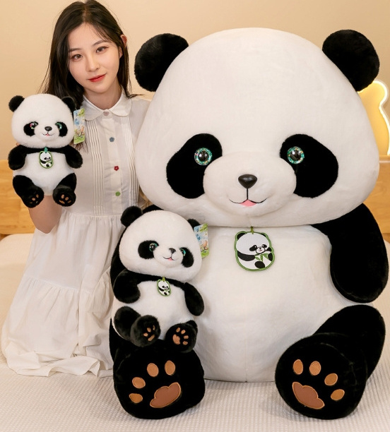 New Mother Child Panda Doll Baby Cute Big Size Panda Plush Toy Children's Doll Pillow for Kid Boys Girls