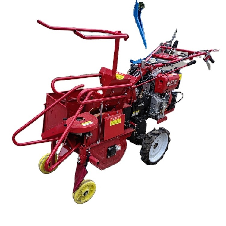 Dry and wet corn harvester 15HP Agricultural Machinery Mini Sweet Maize Corn Harvester Machine