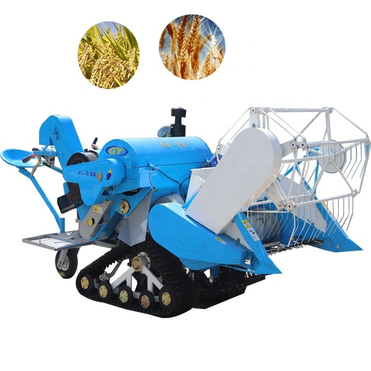 Diesel 15HP rice harvesting machine Handheld wheat combine Price of small Combine harvester sold in Africa