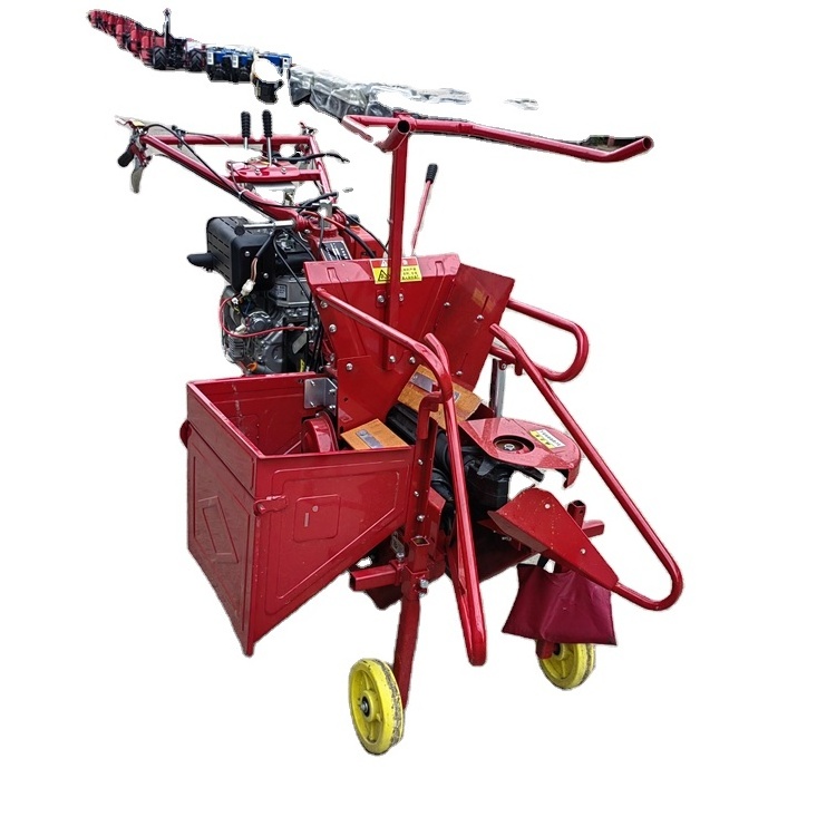 Dry and wet corn harvester 15HP Agricultural Machinery Mini Sweet Maize Corn Harvester Machine