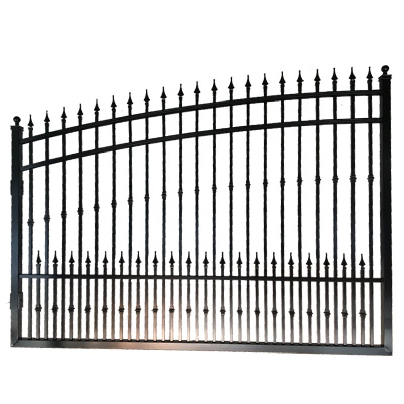 Solid Customized fence  driveway aluminum fence door gate