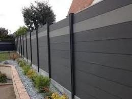 Wood Plastic Composite Garden  Fence Boards  WPC Composite Fencing Outdoor Fence Aluminum Post