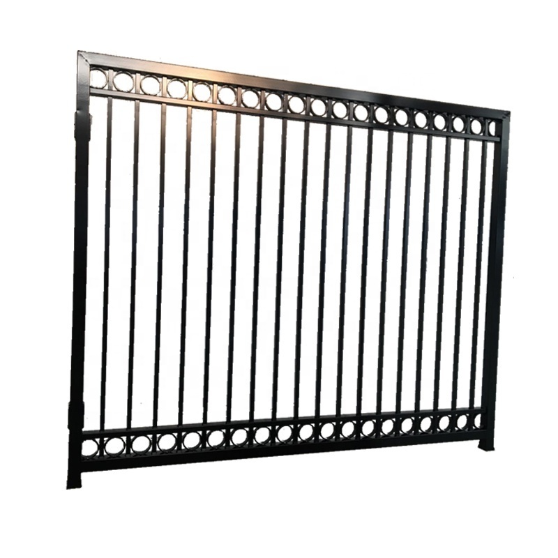 Solid Customized fence  driveway aluminum fence door gate