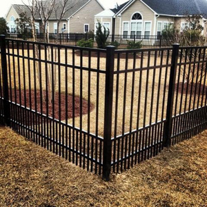 Fences 4 Feet Flat Top Aluminum Black Privacy Pet Fence