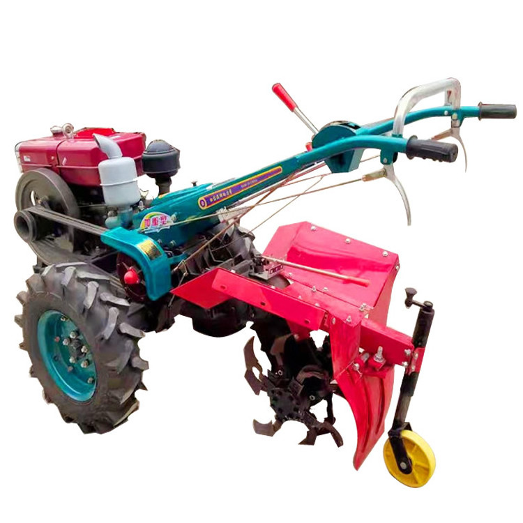 Mini Walking Garden Tractor Small Rotary Tiller cultivated land sowing Tiller/Cultivator/Walking Hand Tractor