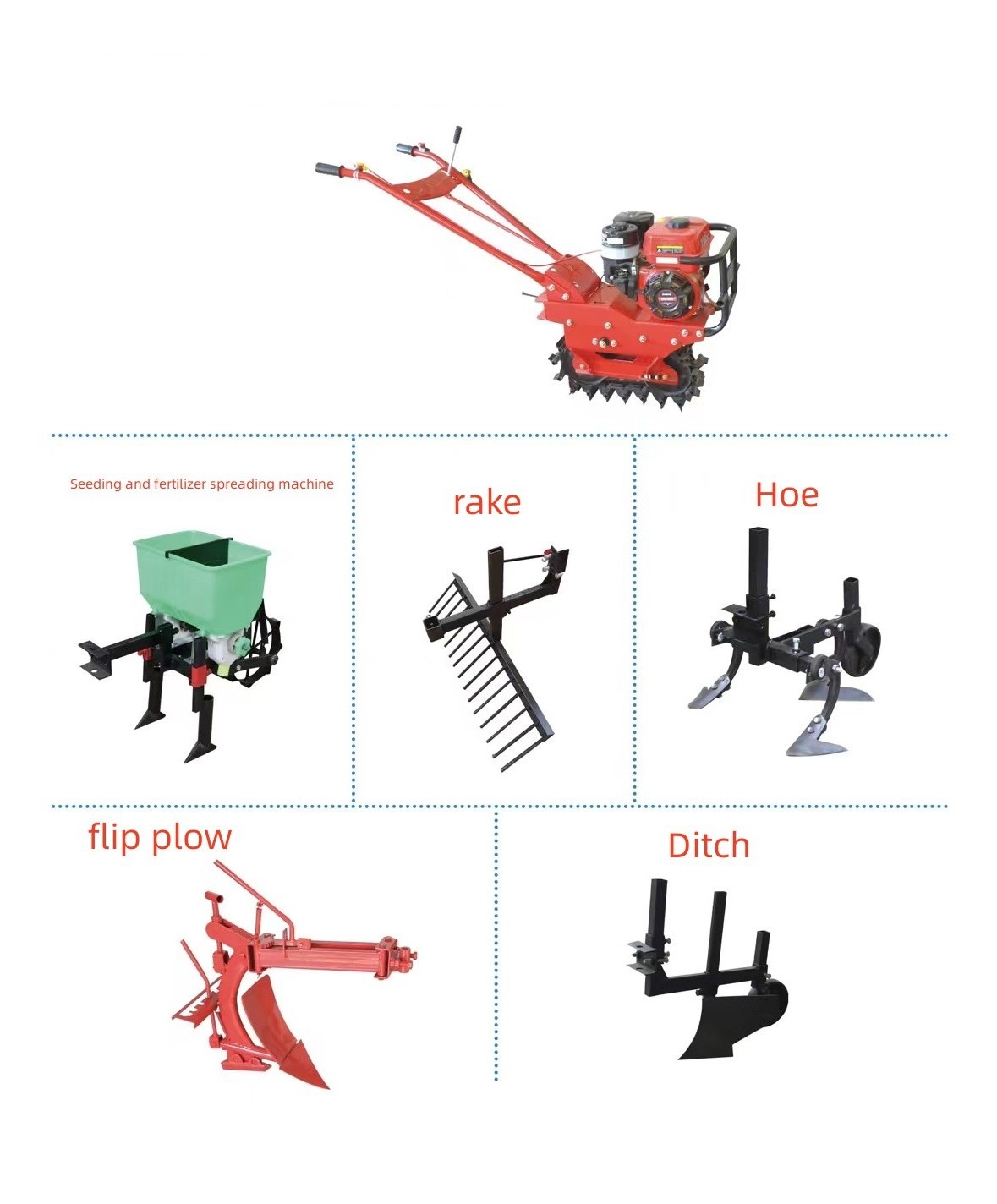 Cultivator Tiller Hand Push 8hp 10hp Power Tiller Weeder Removal Machine power tiller parts