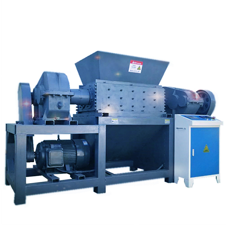 Factory commercial waste small tire shredder crusher recycling shredder price engine rubber products shredder