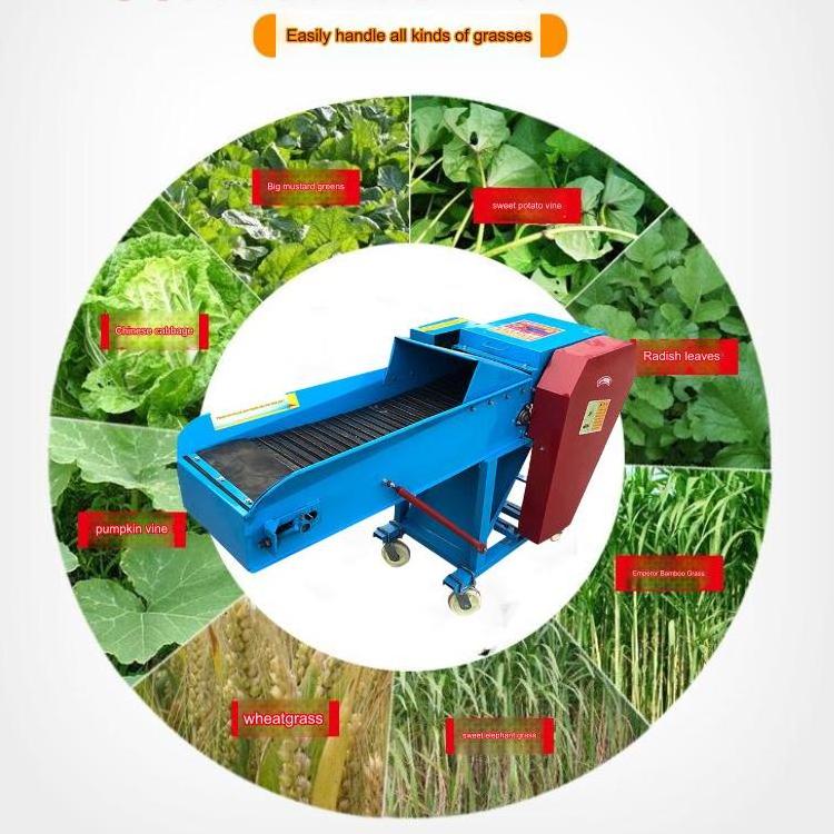 Hot Sale Feeding Grass Forage Chopper Machine Chaff Cutter and Grinder Combined Machine New Product 2019 Provided Poultry Farm