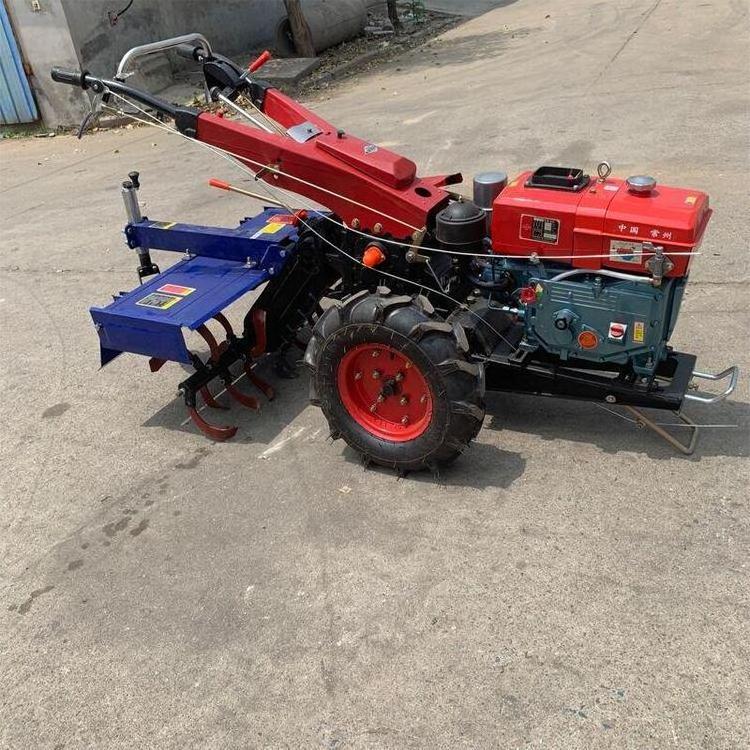 Mini Walking Garden Tractor Small Rotary Tiller cultivated land sowing Tiller/Cultivator/Walking Hand Tractor