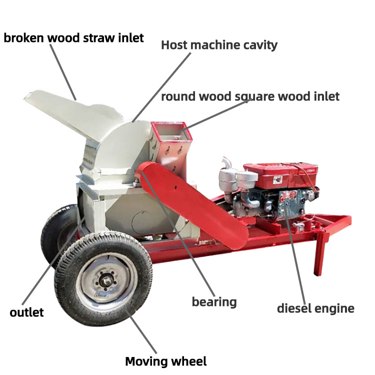 Tree Stump Removal Machine Wood Chip Crusher/  wood chipper shredder Sawdust Making Machine