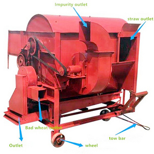 Professional Processing Hulling Mini Maize Sheller Household High-Quality Diesel foot powered wheat thresher machine