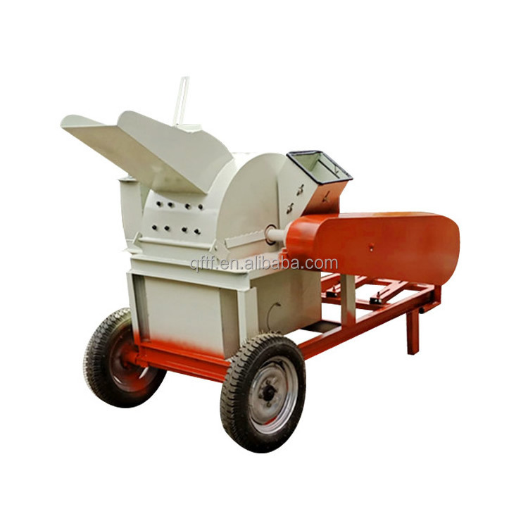 TLow Price High Yield Wood Chip Grinder Integrated Wood Chipper Mobile Diesel Hammer Mill For Sale