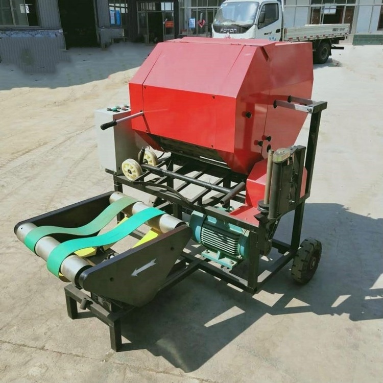 Agricultural Machinery Hay Grass Packing Machine Round Baler Machine Manufacturer Pine Wheat Roll Mini Round Straw Hay Baler