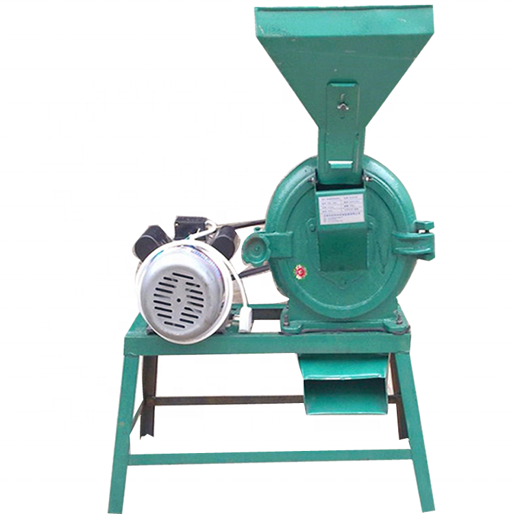 Stainless steel / cast iron feed grinder is used to grind food crops wheat corn soybean rice  sorghum food processing machinery