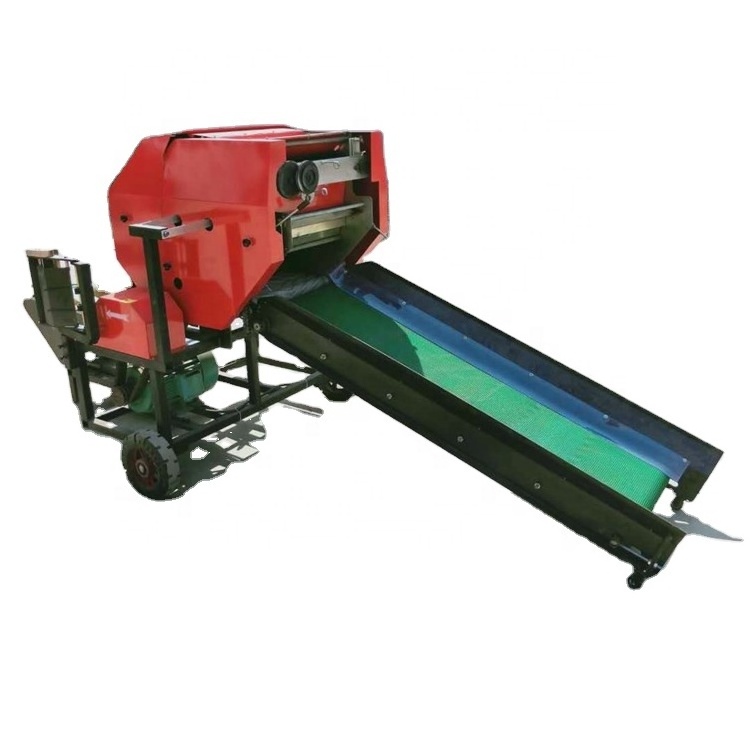 Agricultural Machinery Hay Grass Packing Machine Round Baler Machine Manufacturer Pine Wheat Roll Mini Round Straw Hay Baler