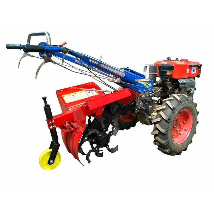 high quality farm mini diesel walking hand tractor tiller ploughing machine agricultural walking tractor low price