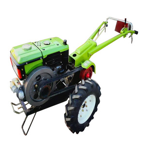 Diesel fuel Power Tiller Walking Tractor Agriculture Hand Garden 8/10hp For Sale