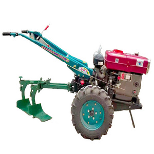 high quality farm mini diesel walking hand tractor tiller ploughing machine agricultural walking tractor low price