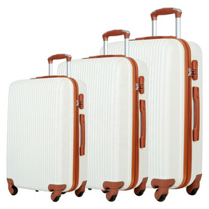 2023 hot sale hardside luggage sets carry on bags trolley travel ABS 3 pcs suitcase set