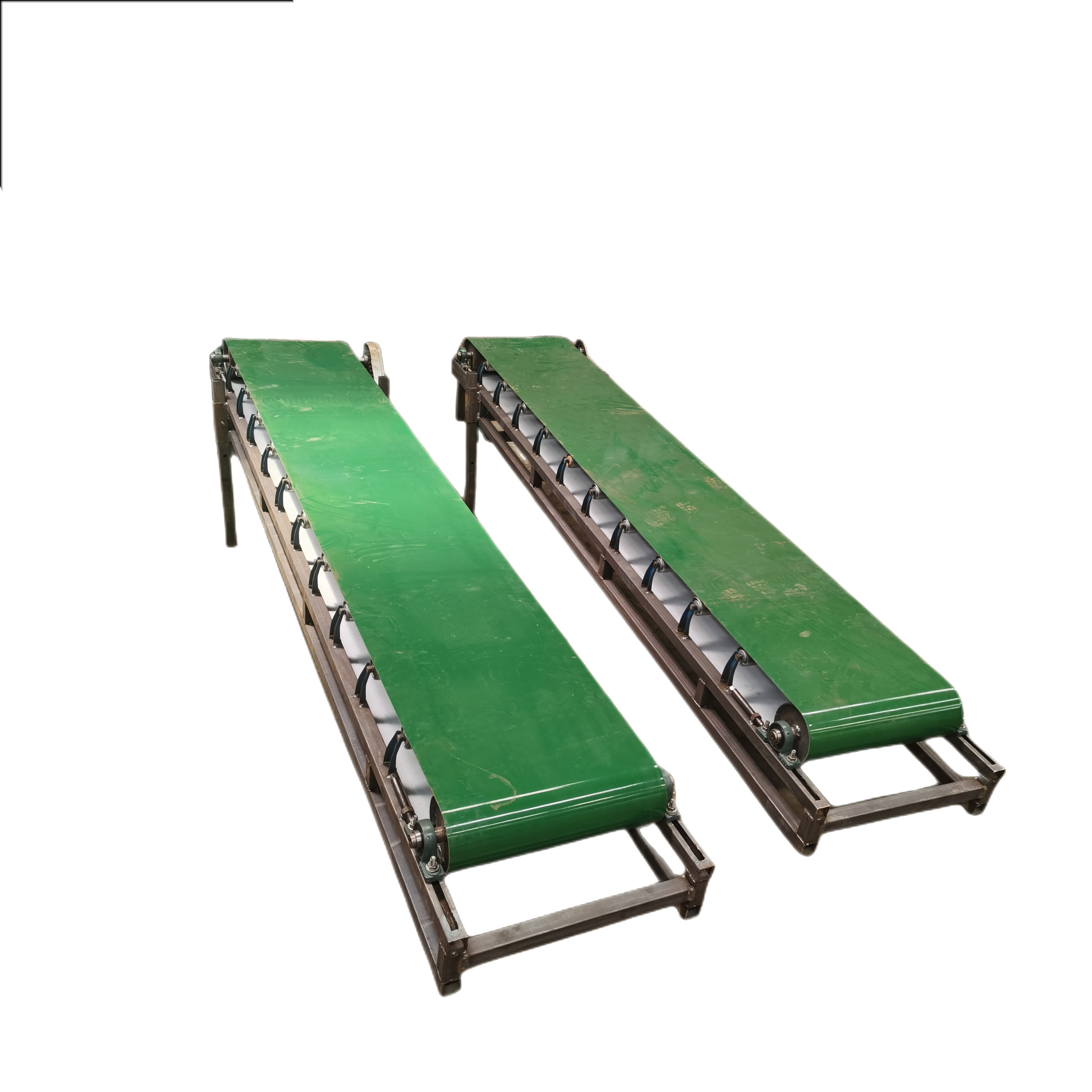 Warehouse palletizing fertilizer belt conveyor business super climbing stairs belt conveyor plate chain machine