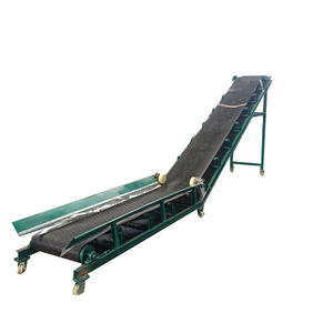 Bagged cassava starch handling car belt conveyor Belt conveyor for cement loading and unloading trucks