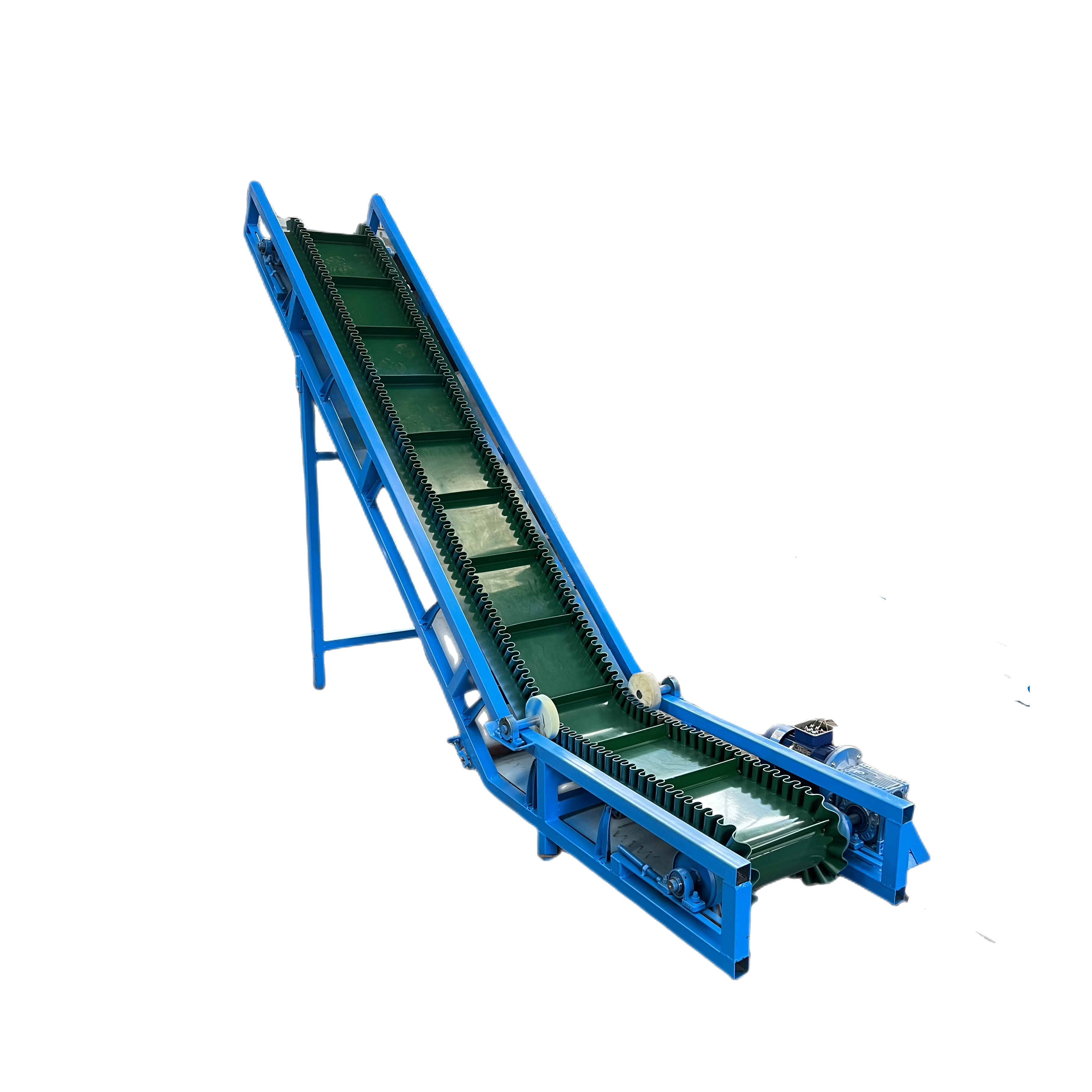 Big dip Angle sea salt belt conveyor chain scraper mud conveyor folding belt conveyor machine