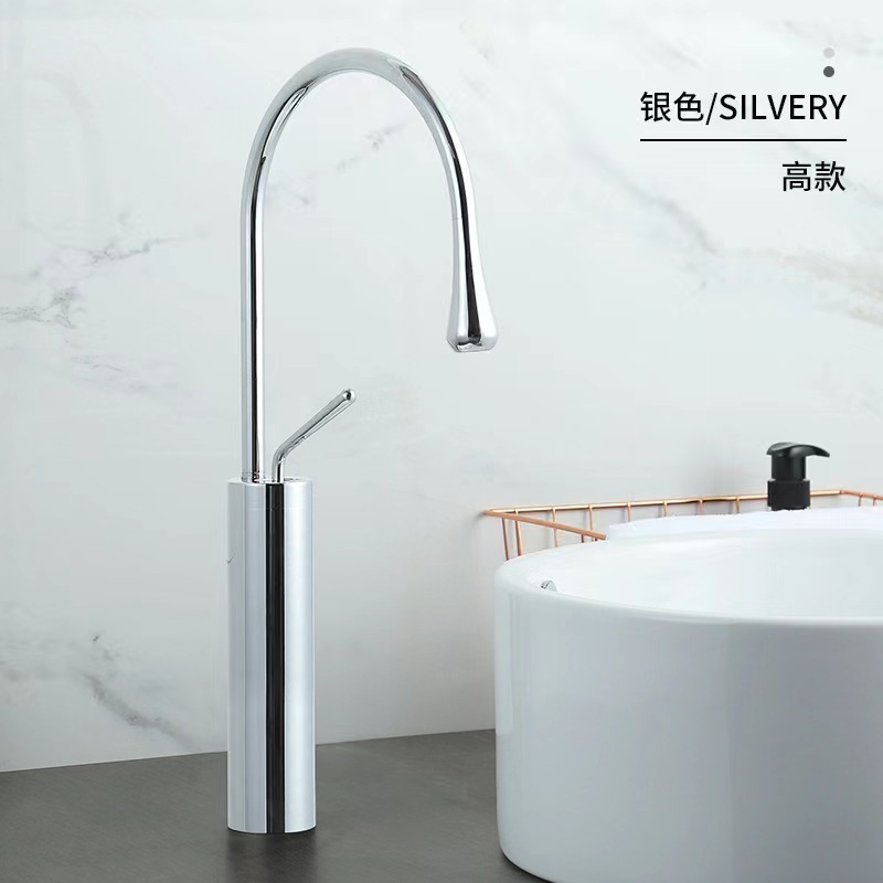 Rotating kitchen faucet push handle Hot and cold mixer Kitchen faucet quality black gold basin faucet