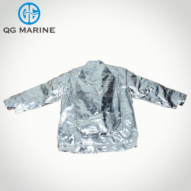 SOLAS fire entry fire resistant fire fighting suit with aluminum foil