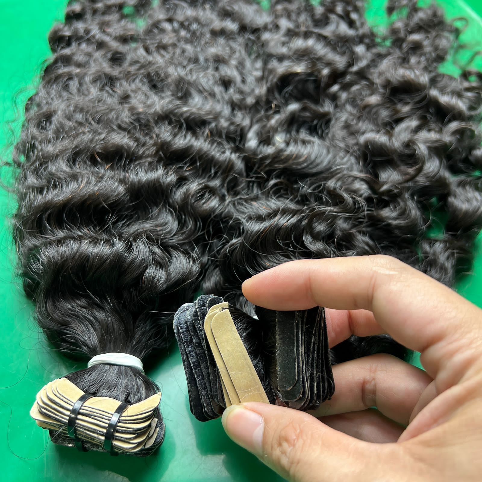 Burmese Curly In Bundles/ Tape-Ins/ I-Tip Human Hair Extensions, Viet Nam Hair Vendor Hair Stylist Raw Virgin