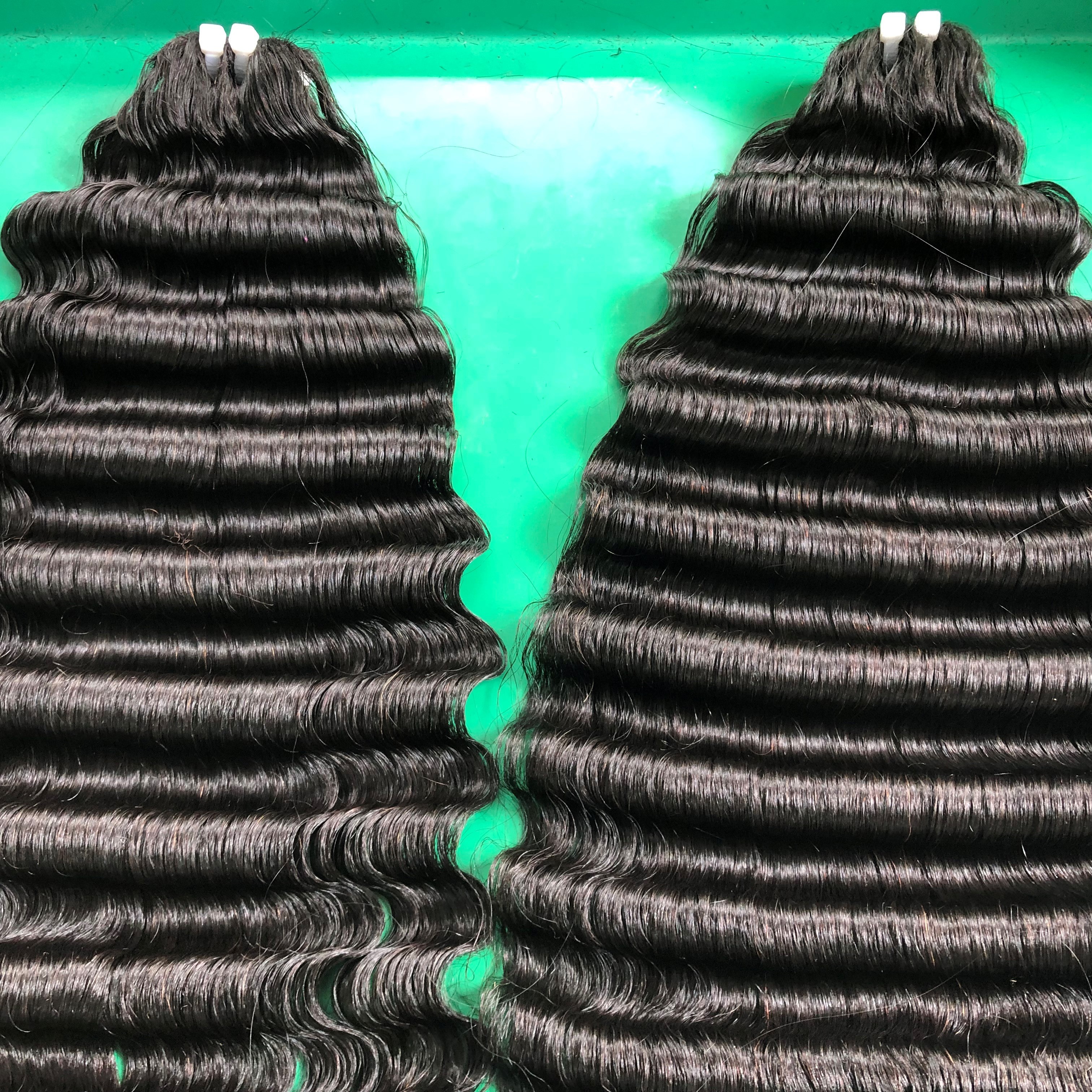 Vietnameses Human Hair Extensions From Factory Vendor Stylist deep wave Extensions