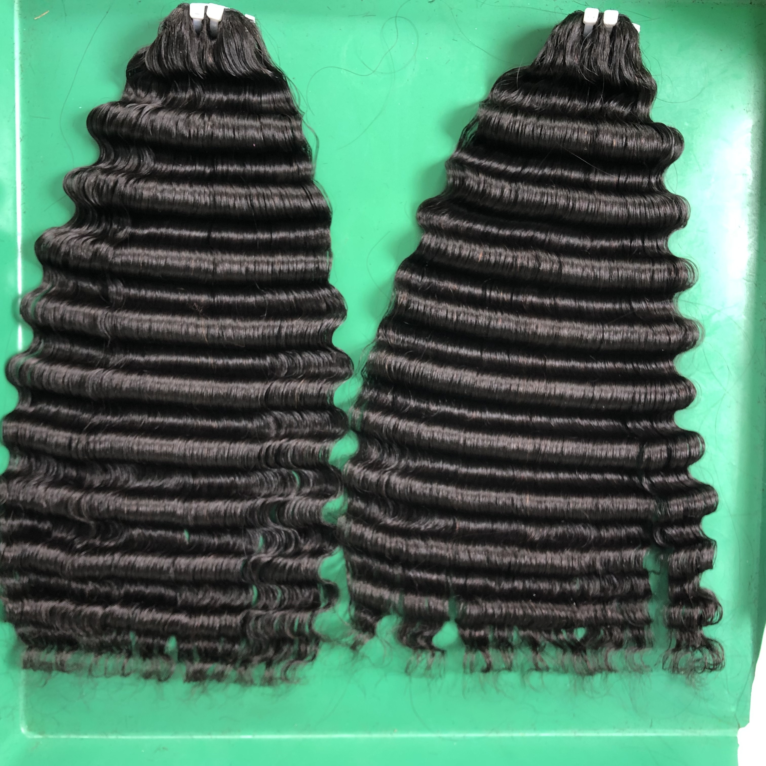 Eurasian deep wave Raw Virgin Cuticle Aligned Human Hair Extensions