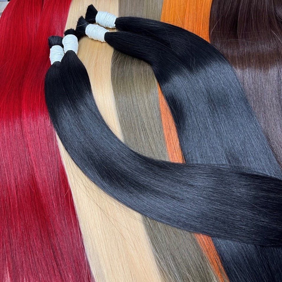 Factory Price List Bone Straight Vietnam Hair Double Drawn Virgin Hair 100% Raw Human Hair Extension Natural Color