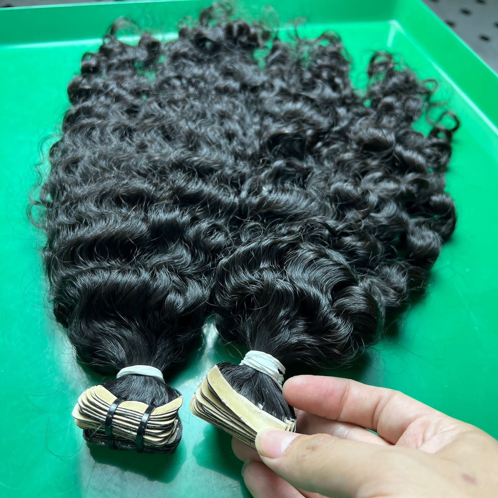 Burmese Curly In Bundles/ Tape-Ins/ I-Tip Human Hair Extensions, Viet Nam Hair Vendor Hair Stylist Raw Virgin