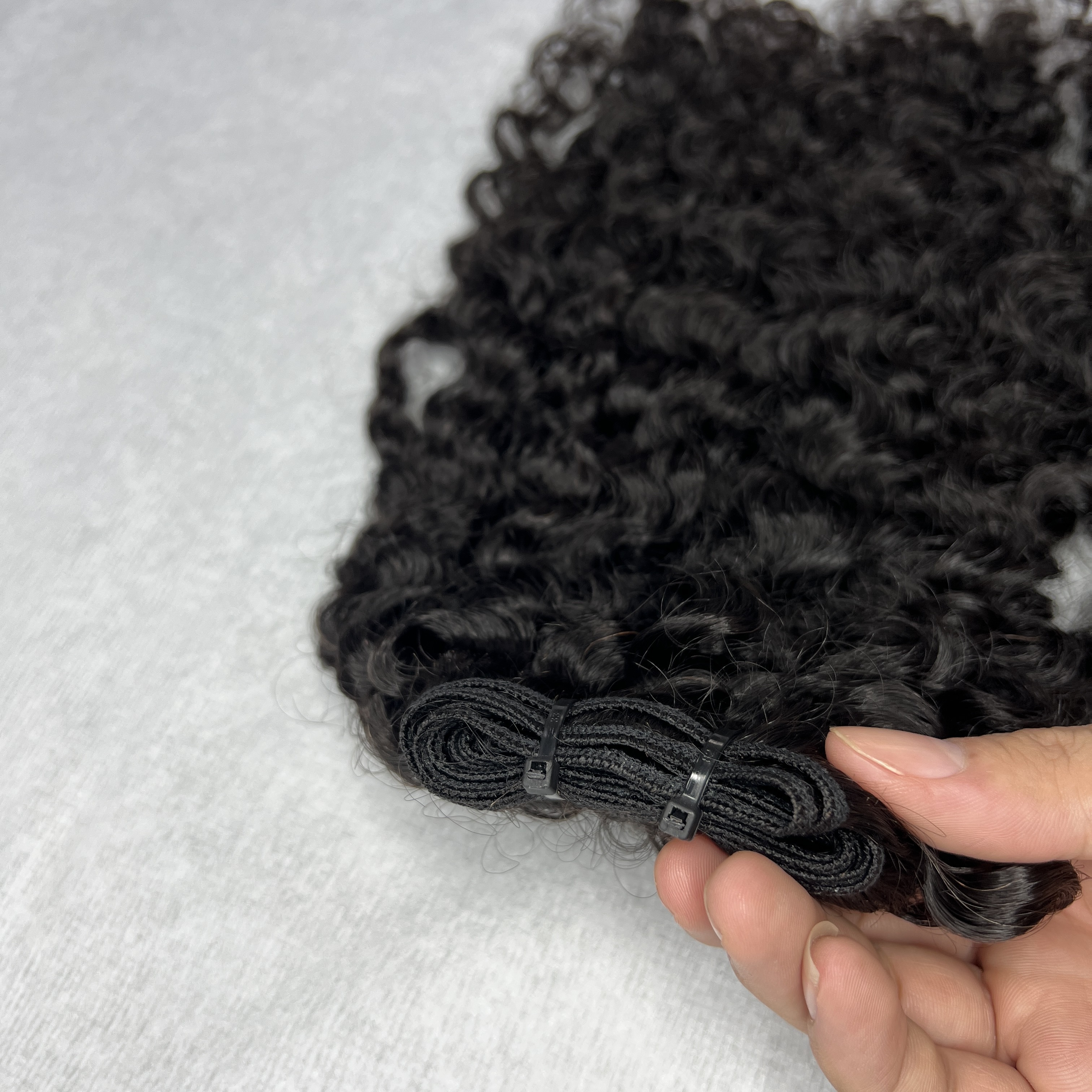 Vietnamese Raw Burmese Curly Bundles - Tape In - I Tip 100% Virgin Cuticle Aligned Hair Extensions