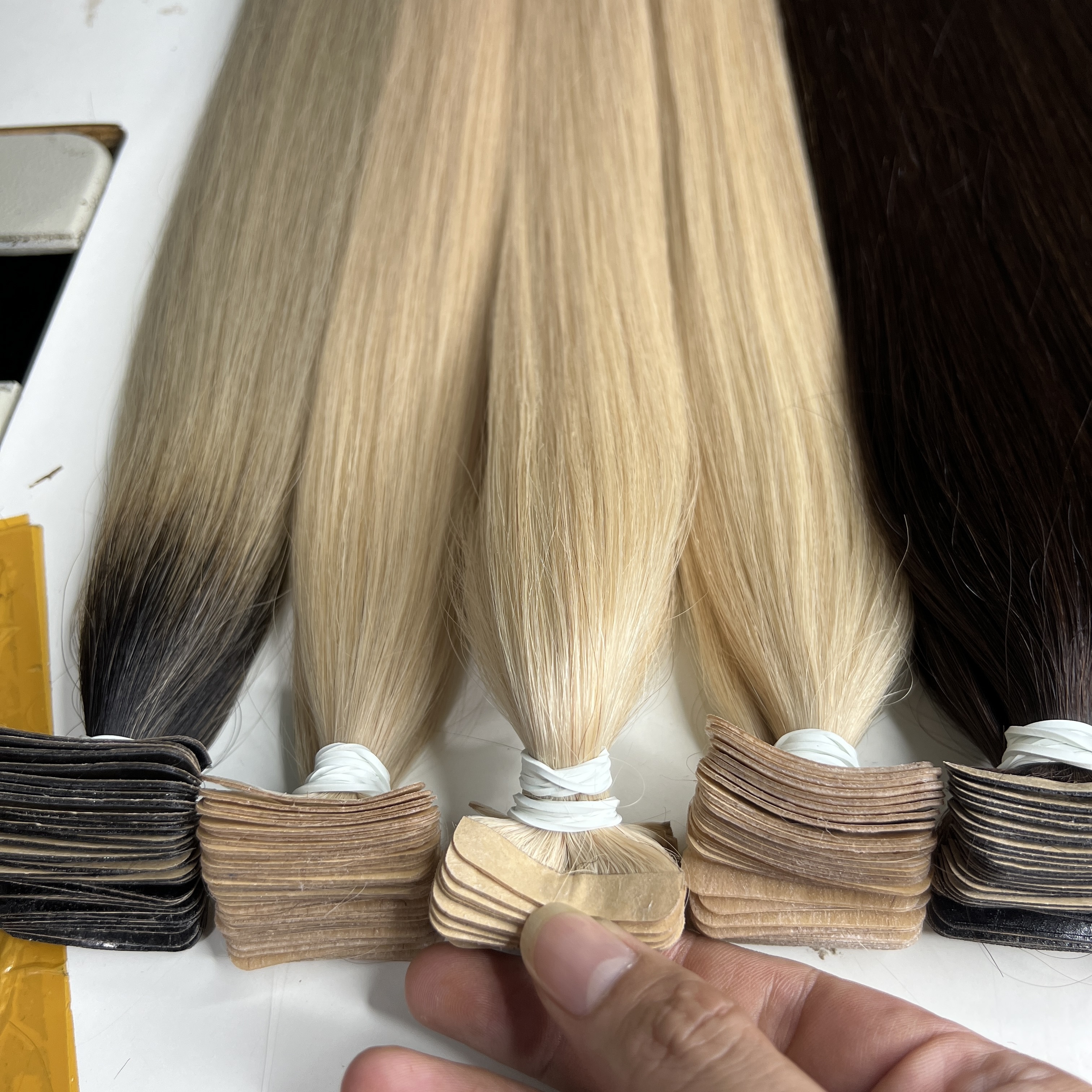 Bone Straight In Bundle And Tape In Human Hair Extensions Cloudy Viet Nam Hair Vendor Hair Stylist Raw Virgin