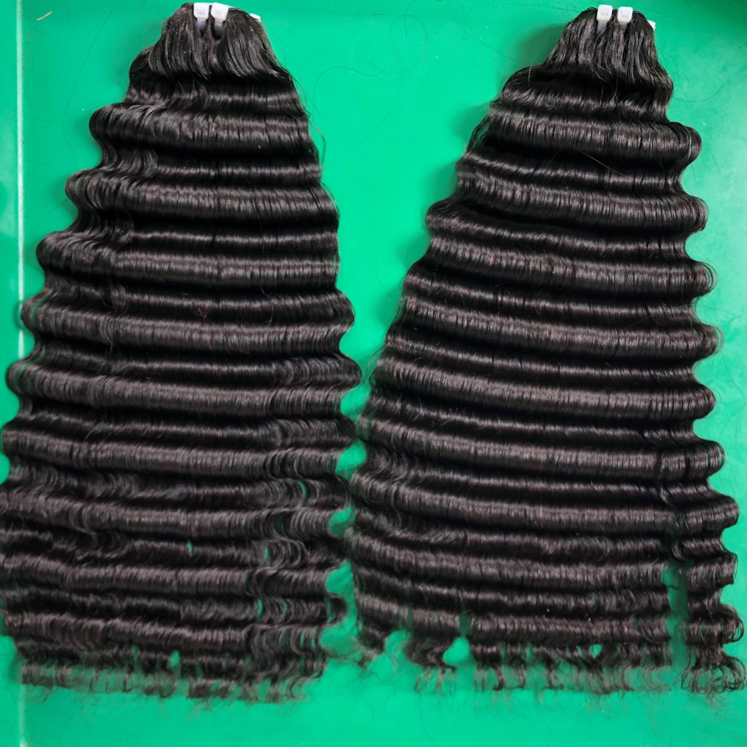 Single Donor deep wave Double Drawn Vietnamese Hair Human Hair Extensions From 8 - 32 Inches