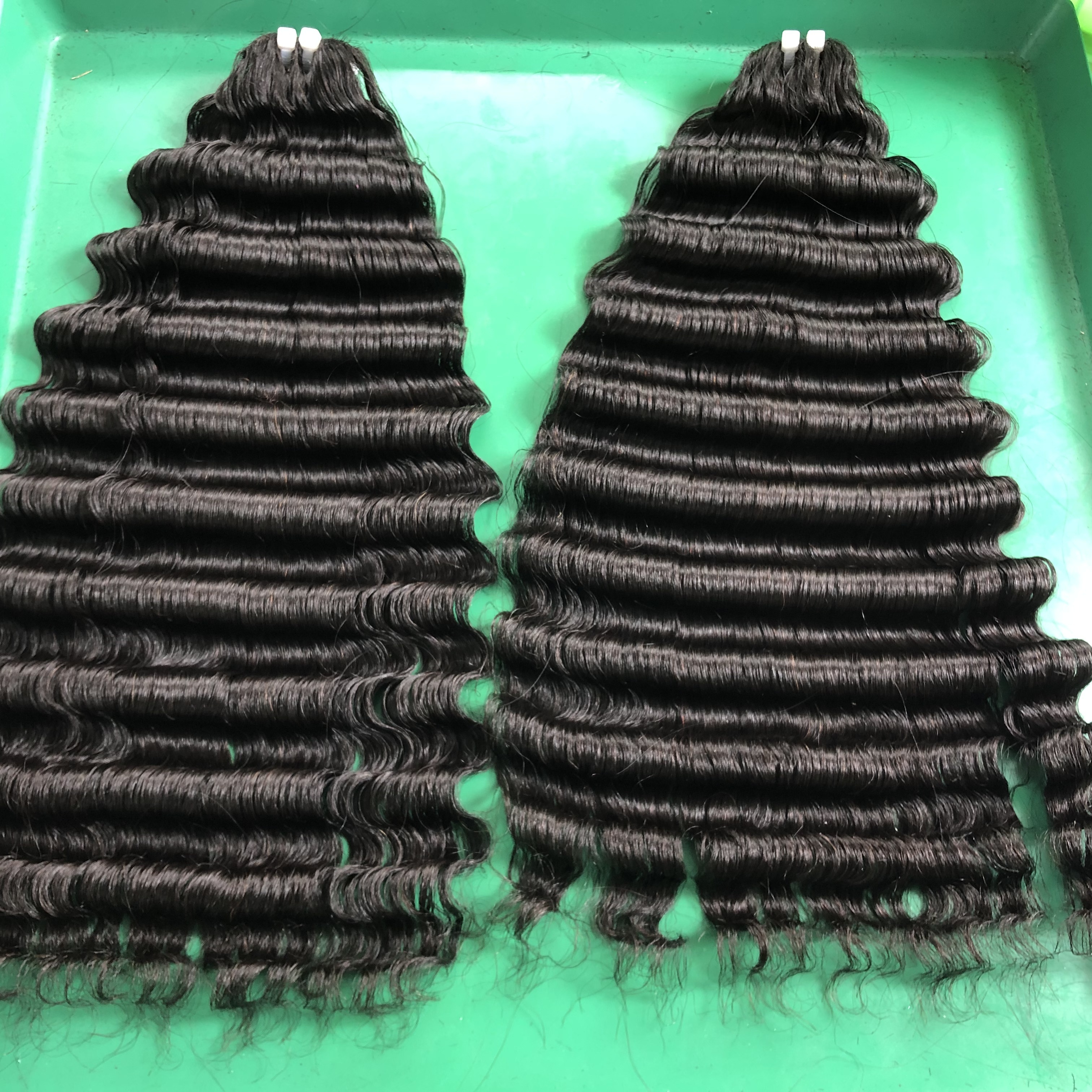 Eurasian deep wave Raw Virgin Cuticle Aligned Human Hair Extensions