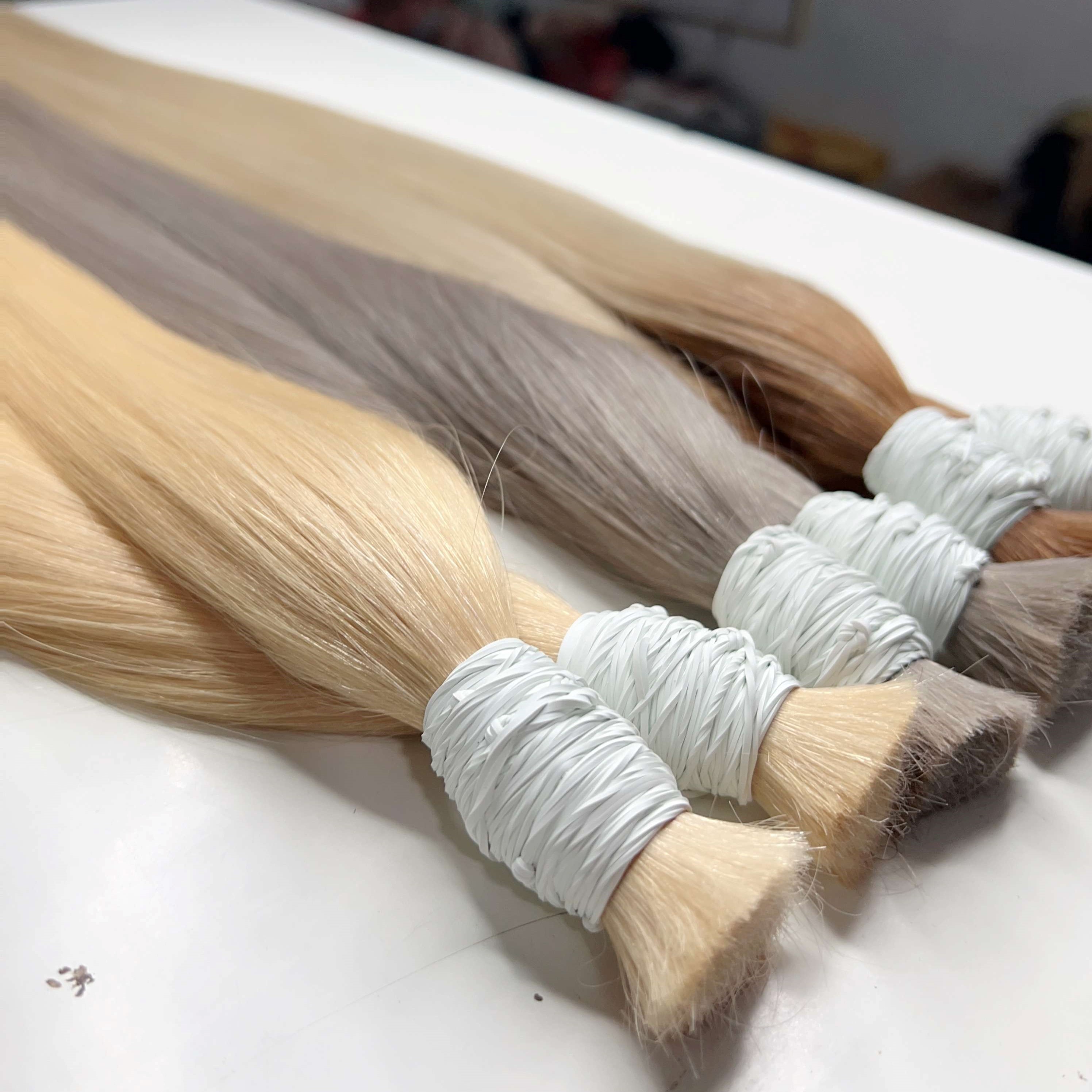 Best Selling Vietnamese Virgin Human Hair Weave Silky Straight Hair Extensions Natural Color Thick End Human Hair Weave