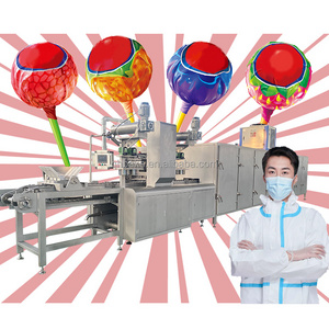 factory price double layer lollipop production line picture lollipop making equipment lemonade lollipop ball forming machine