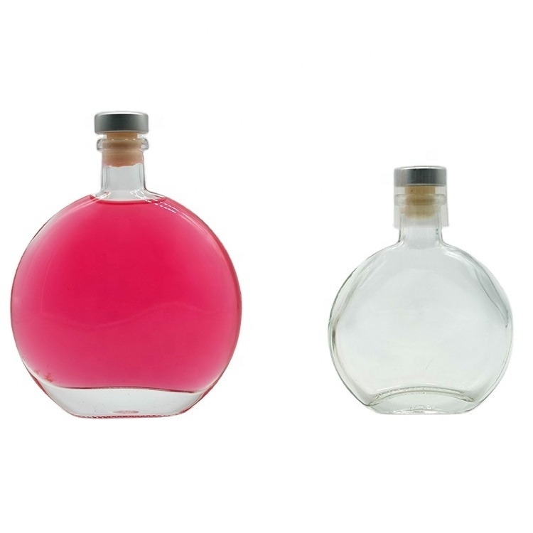 100ml 500ml Round Hip Flask Beverage Bottle with Funnel Pocket Whiskey Wine Alcohol Bottle Gift for Christmas