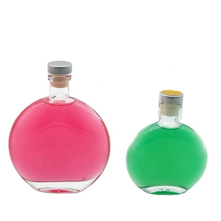 100ml 500ml Round Hip Flask Beverage Bottle with Funnel Pocket Whiskey Wine Alcohol Bottle Gift for Christmas