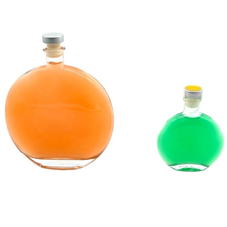 100ml 500ml Round Hip Flask Beverage Bottle with Funnel Pocket Whiskey Wine Alcohol Bottle Gift for Christmas