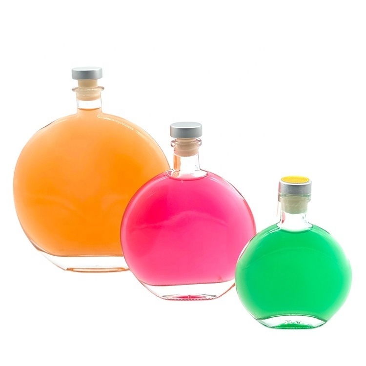 100ml 500ml Round Hip Flask Beverage Bottle with Funnel Pocket Whiskey Wine Alcohol Bottle Gift for Christmas