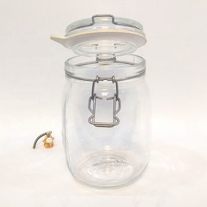 Wholesale Glass Stash Jars Bottles Swing Top Glass Storage Jar Clip Top Glass Pickled Food Jar