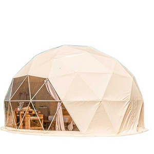 outdoor luxury pvc prefab domo sphere polydome Casa automatic tent pop up dome tent with heating